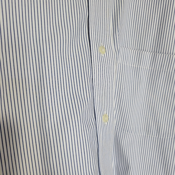 EUC Brooks Brothers Blue & White Striped Button-Up Shirt – Size 16.5 | 34/35 - Picture 4 of 7